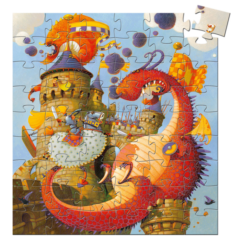 Djeco - Valliant and the Dragon, 54 pcs