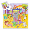 Djeco - The rainbow bus, 16 pcs