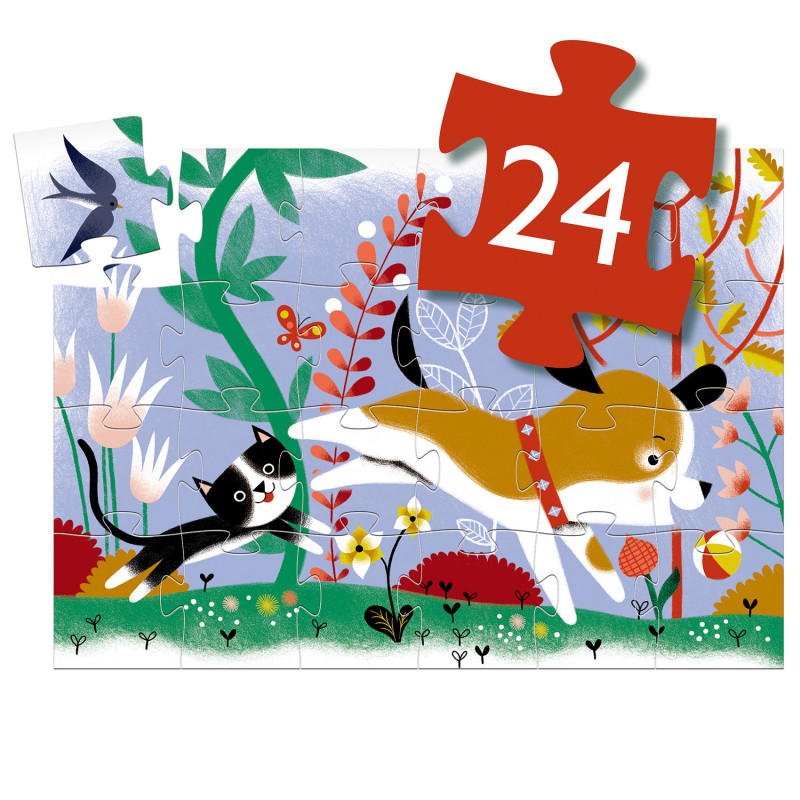 Djeco - Firmin, little Puppy, 24 pcs
