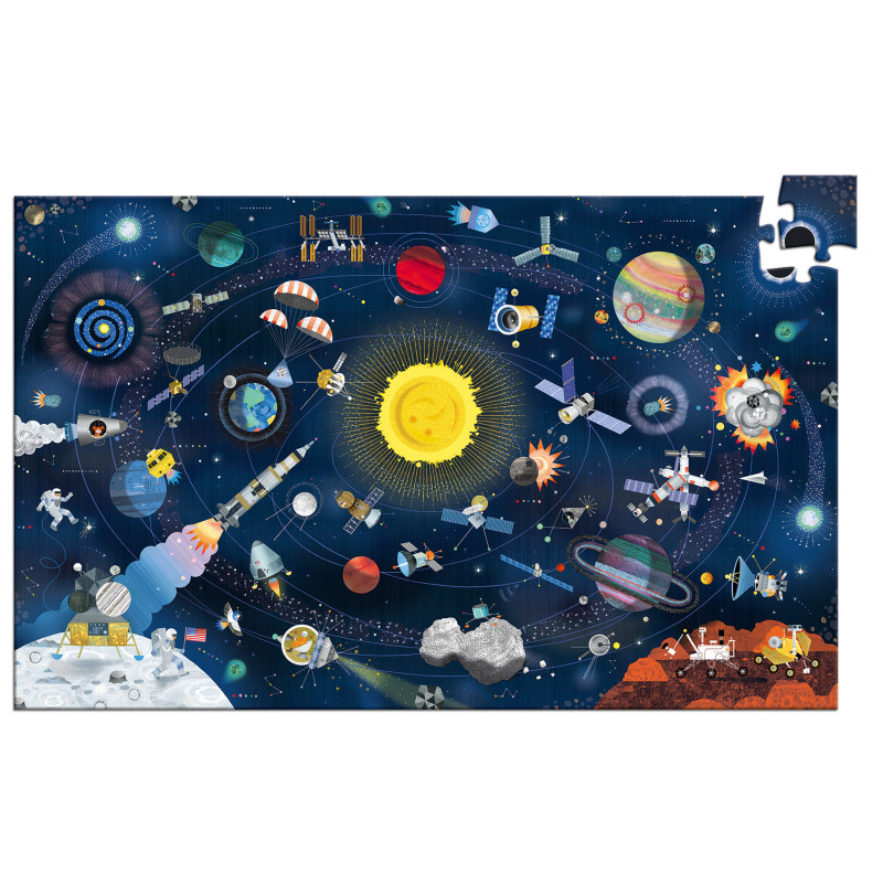 Djeco - The space + booklet, 200 pcs - FSC MIX