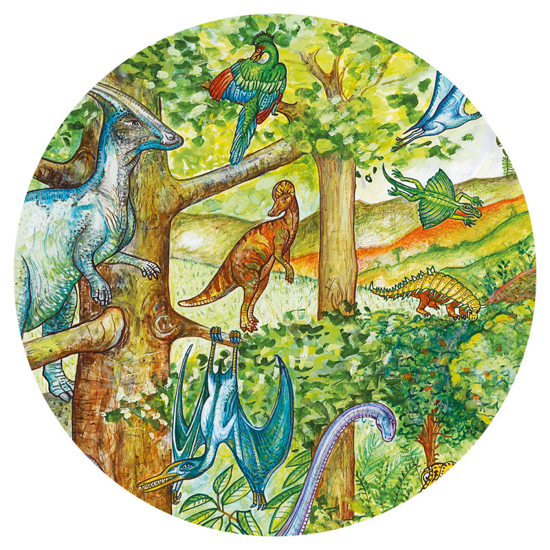 Djeco - Observation puzzle, Dinosaur + booklet, 100 pcs - FSC MIX