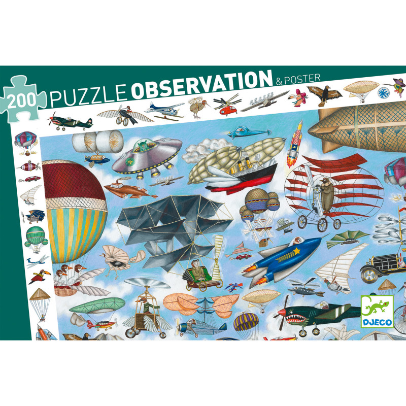 Djeco - Aero Club, puzzle, 200 pcs - FSC MIX
