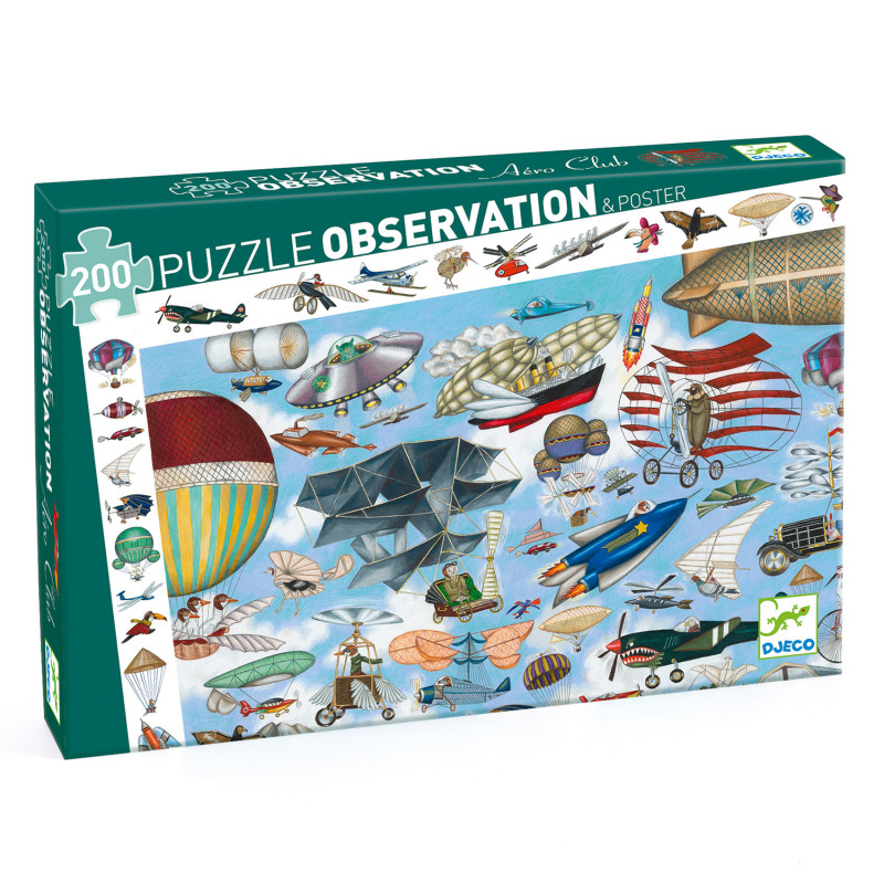 Djeco - Aero Club, puzzle, 200 pcs - FSC MIX