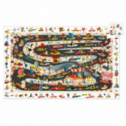 Djeco - Pussel Car Rally, 54 pcs - FSC MIX