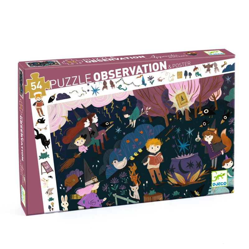 Djeco - Sorcerers' apprentices, 54 pcs