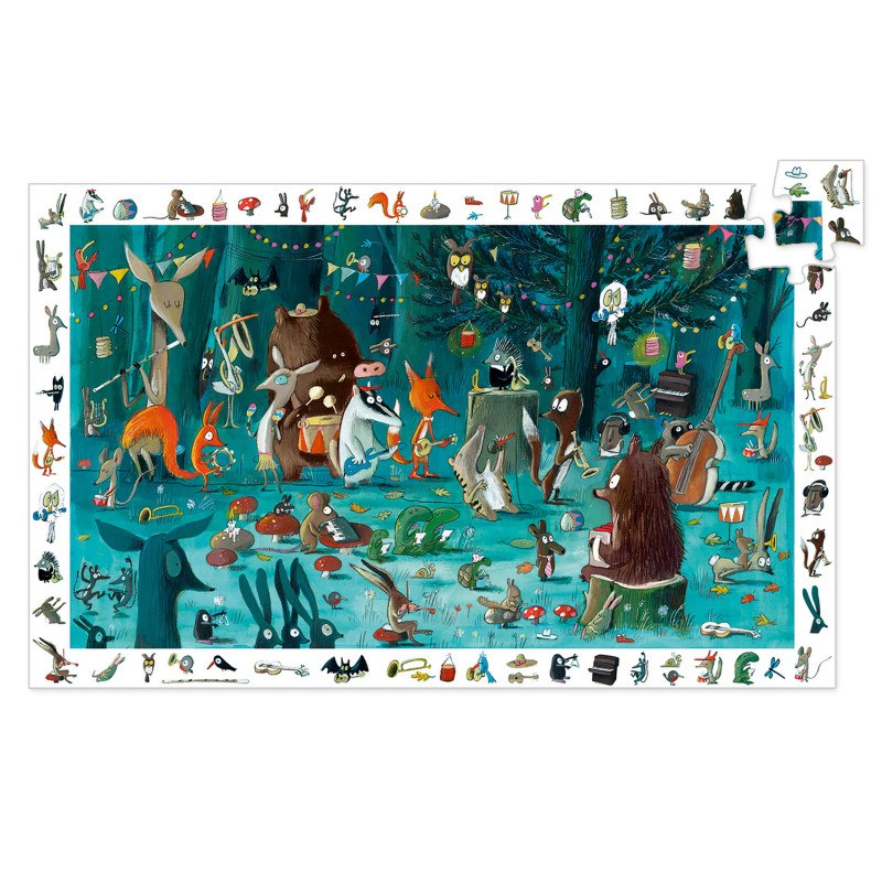 Djeco - Observation puzzle, The orchestra, 35 pcs - FSC MIX