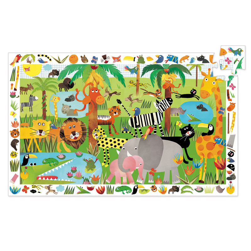 Djeco - Observation puzzle Jungle, 35 pcs - FSC MIX