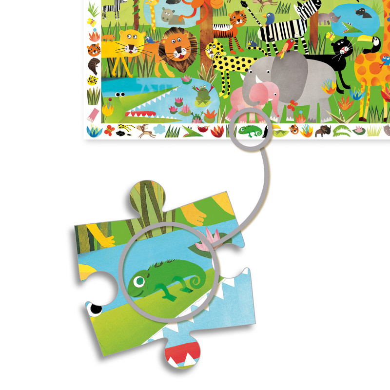 Djeco - Observation puzzle Jungle, 35 pcs - FSC MIX