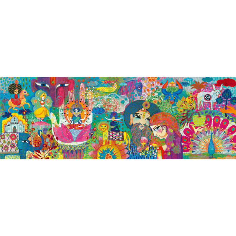 Djeco - Puzzle Gallery, Magic India, 1000 pcs - FSC MIX
