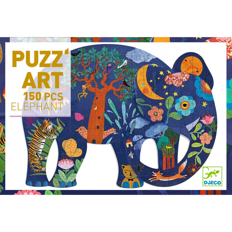 Djeco - Puzz´Art, Elephant, 150 pcs - FSC MIX