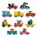 Djeco - Puzzle Duo Racing Cars