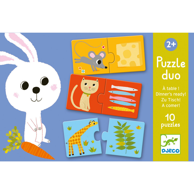 Djeco - Puzzle Duo - Dinner is ready