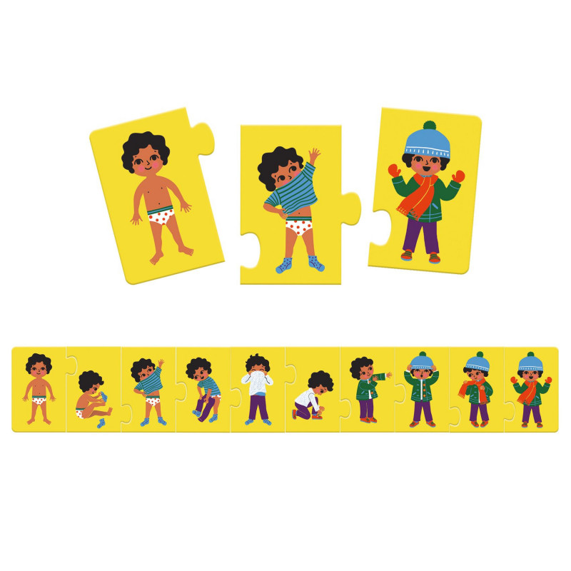 Djeco - Puzzle frise I'm dressing up - 10 pcs