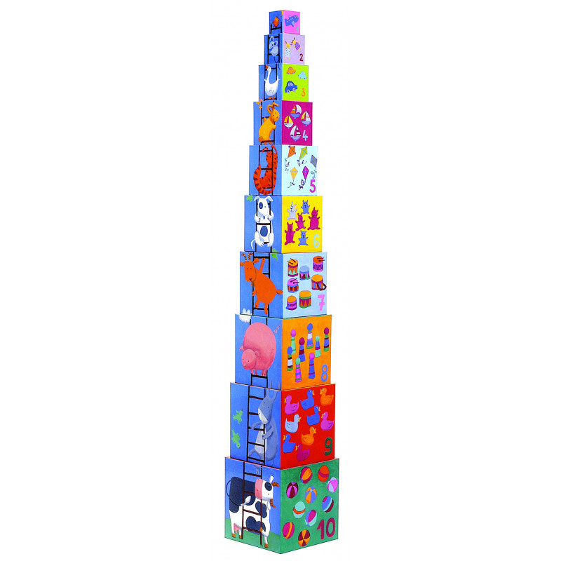 Djeco - 10 Funny Blocks