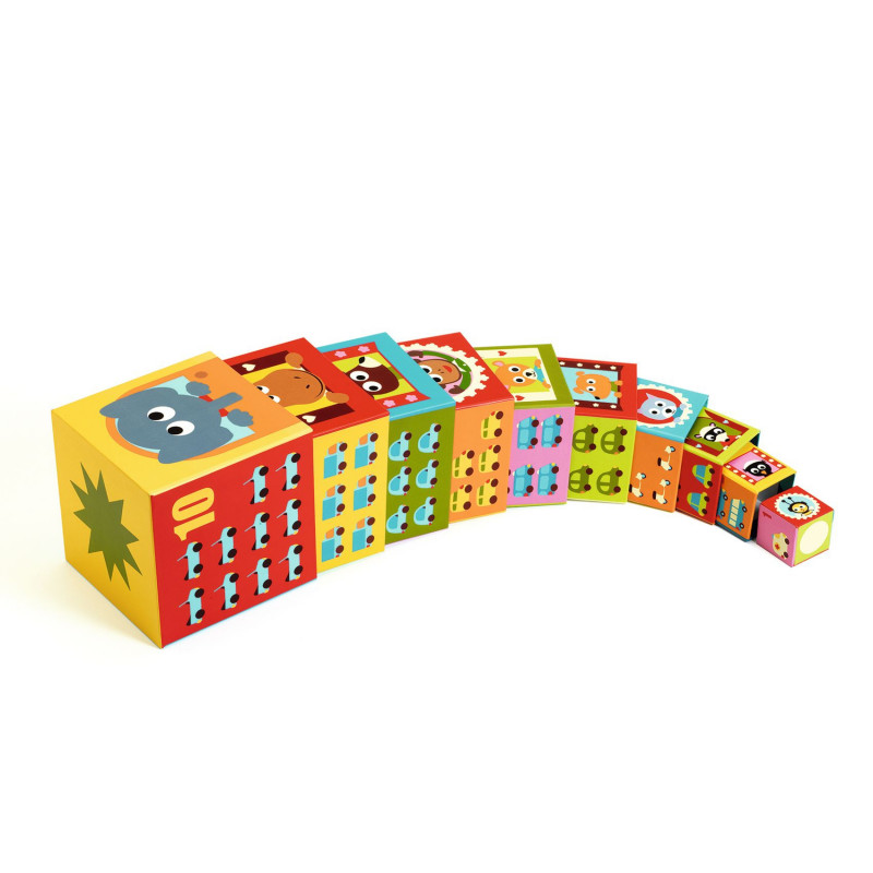 Djeco - 10 vehicles block
