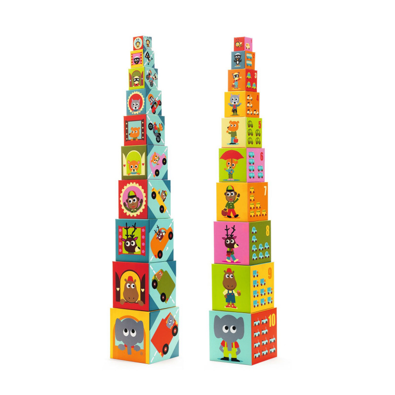 Djeco - 10 vehicles block