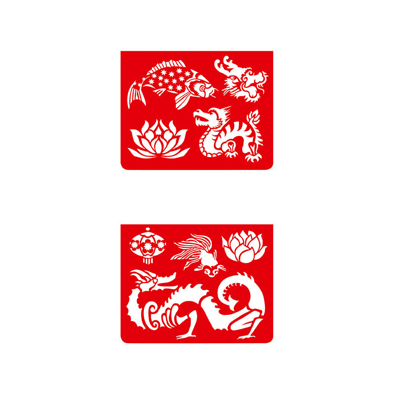 Djeco - Small stencils, Asia