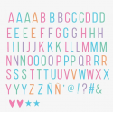 A little lovely company - Letter set pastel lightbox