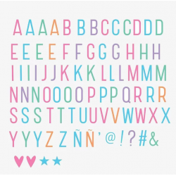 A little lovely company - Letter set pastel lightbox