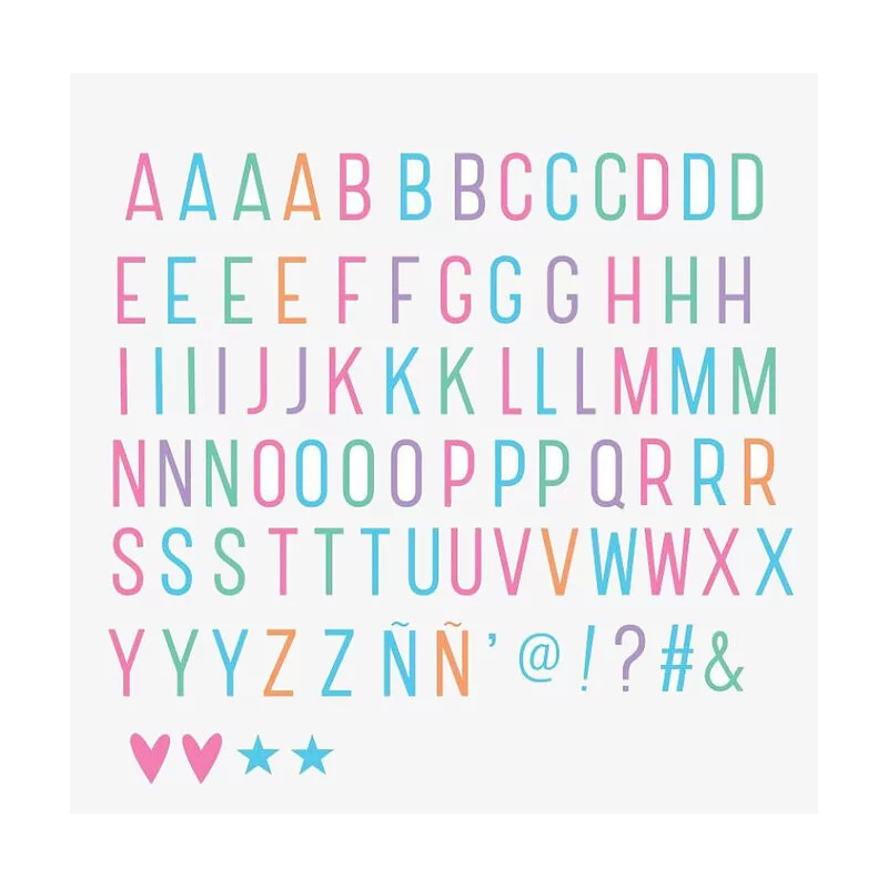 A little lovely company - Letter set pastel lightbox