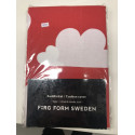 Färg och Form - Bäddset, moln röd