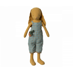 Maileg - Bunny size 3, Dusty Yellow med overall