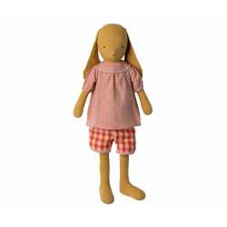 Maileg - Bunny size 5, Dusty yellow, Blouse and shorts