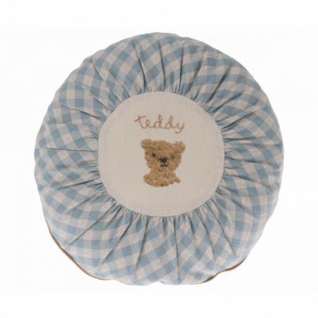 Maileg - Kudde Rund small, Teddy Checked