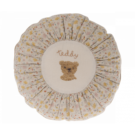 Maileg - Kudde Rund Small, Teddy Flower