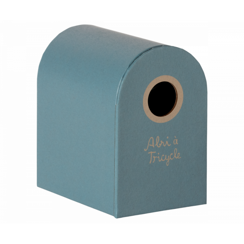 Maileg - Abri à tricycle, Mouse - Petrol blue