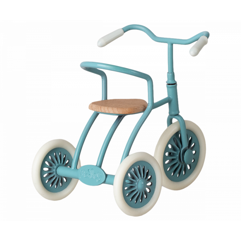 Maileg - Abri à tricycle, Mouse - Petrol blue