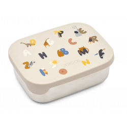 Liewood - Arthur Lunchbox, Alphabet / Sandy
