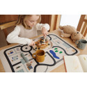 Liewood - Jude Printed Placemat, Horses / Dark rosetta