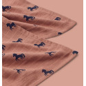 Liewood - Lewis Muslinfilt 2-Pack, Horses Dark Rosetta