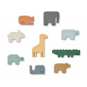 Liewood - Pia badleksaker, Animal Blue Multi