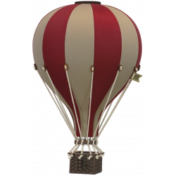Super Balloon - Luftballong Small Ljusbrun/vinröd