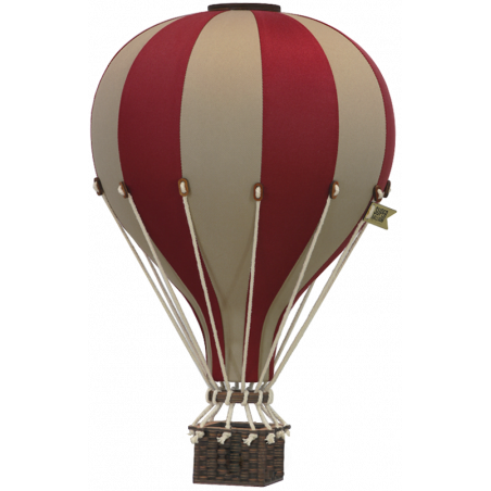Super Balloon - Luftballong Small Ljusbrun/vinröd
