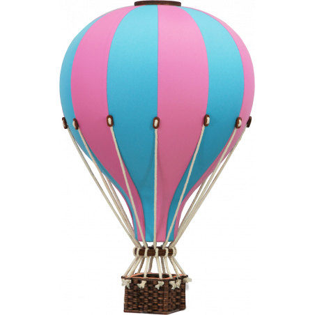 Super Balloon - Luftballong Medium Turkos/ljusrosa