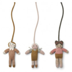 Liewood - 3-pack Babygymsfigurer Doll rose multi mix