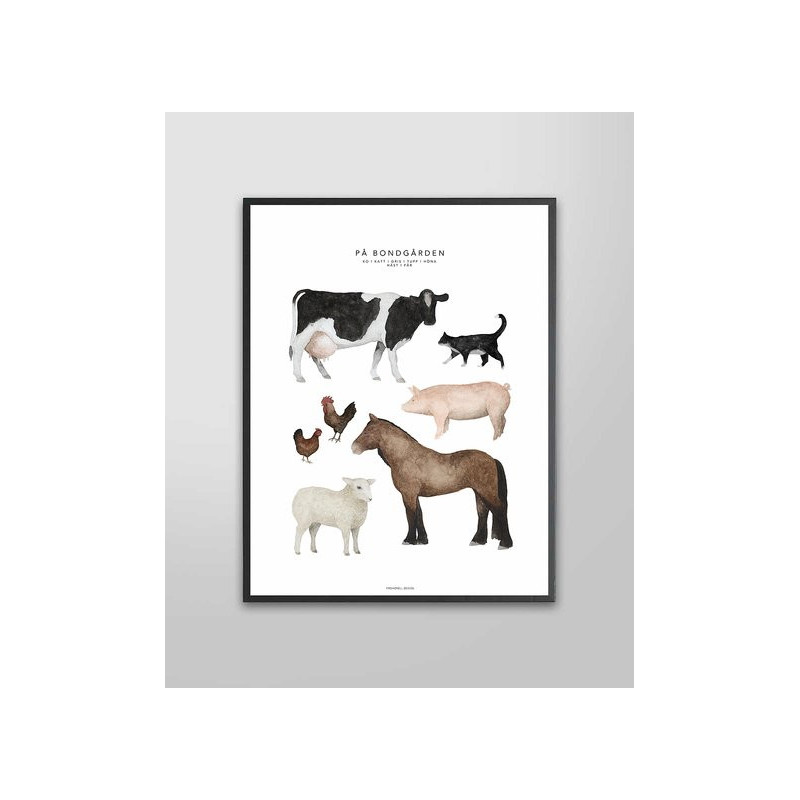 Fashionell - Poster, In the Barn 50x70 cm