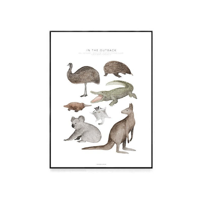 Fashionell - Poster, In the Outback 50x70cm