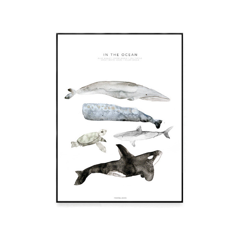 Fashionell - Poster, In the Ocean 40x50 cm