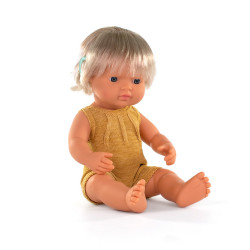 Miniland - Docka Olivia med sparkdräkt, 38 cm