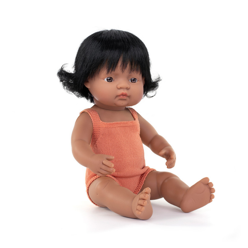 Miniland - Docka Valentina med sparkdräkt, 38 cm