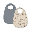 Konges slöjd - 2-pack Haklapp, Sail away