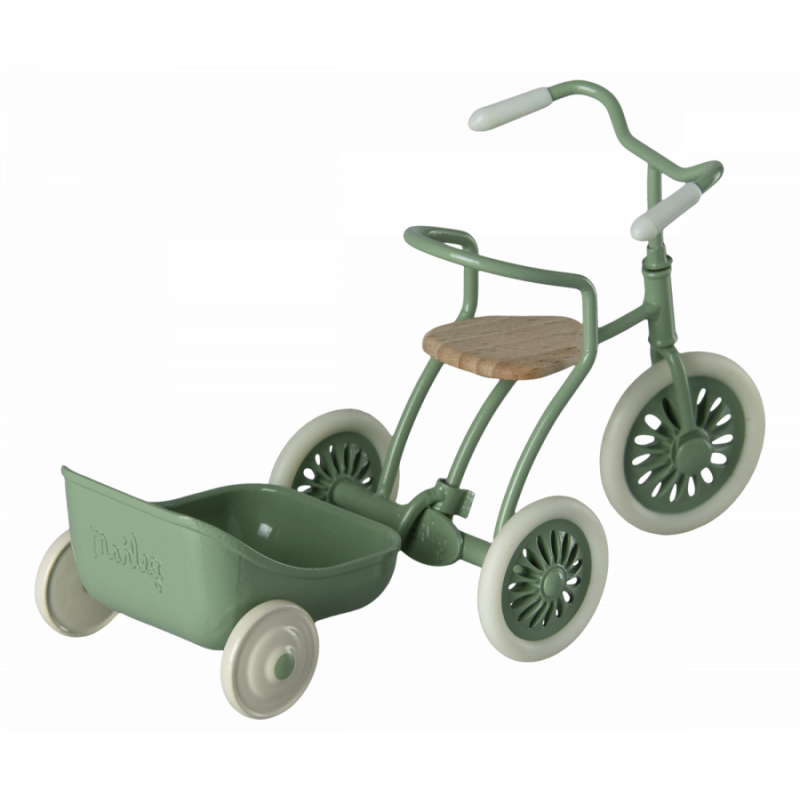 Maileg - Tricycle hanger Mouse, green