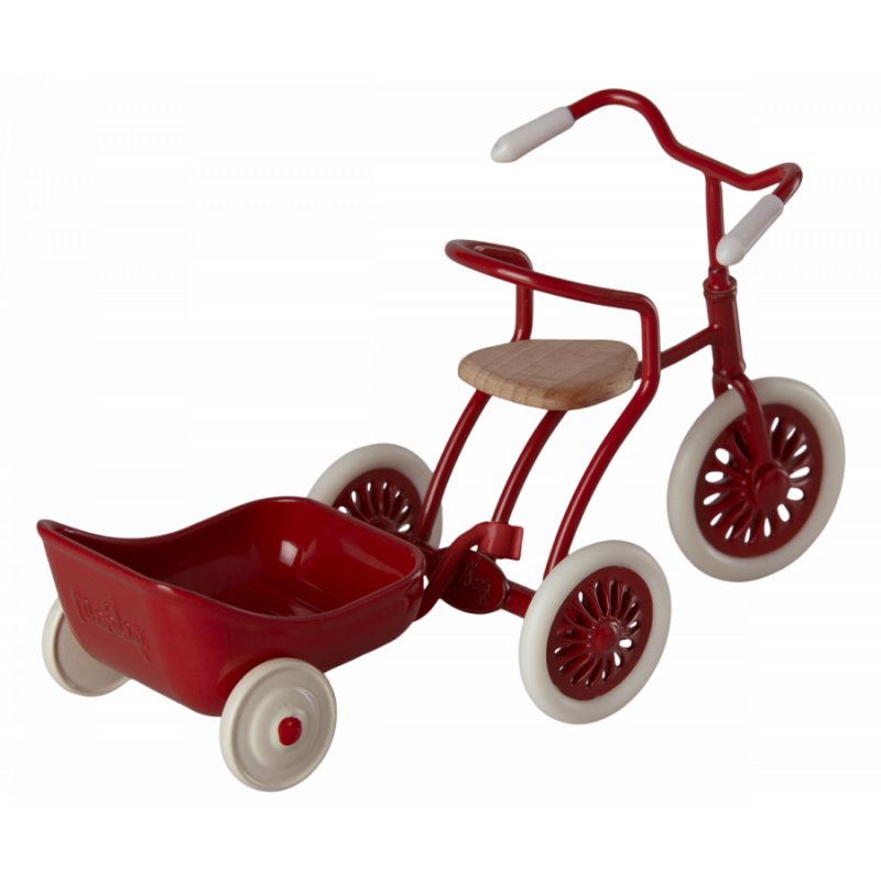 Maileg - Tricycle hanger Mouse, röd