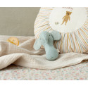 Maileg - Lullaby friends, Elephant rattle - Light dusty blue