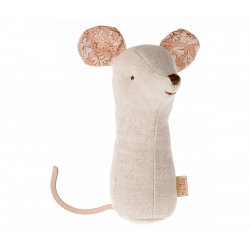 Maileg - Lullaby friends, Mouse rattle - Nature
