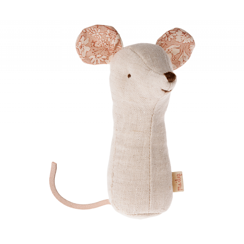 Maileg - Lullaby friends, Mouse rattle - Nature